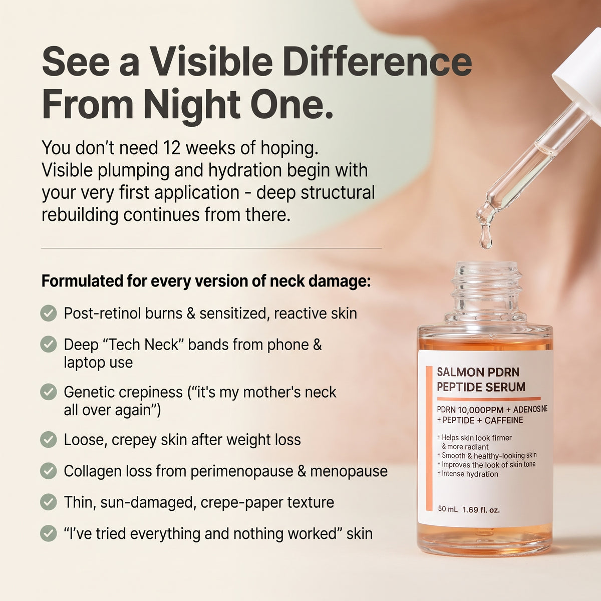 The Platysma Serum - PDRN + Copper Peptide Neck & Décolletage Treatment